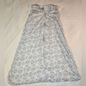 Touched By Nature‎ 12-18 Months Sleeveless Sleepsack, Organic Cotton, Owls, Blue